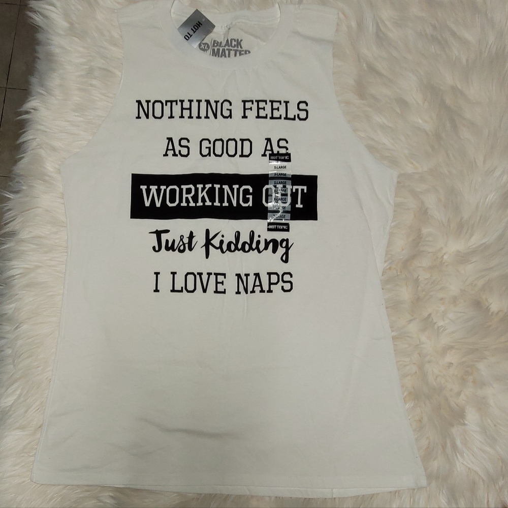 NWT Nap Time Sleeveless Graphic Tank Top